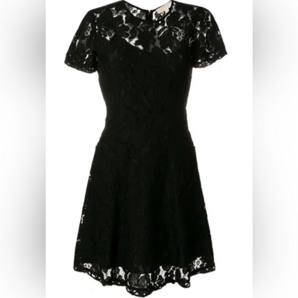 Michael Kors Black Lace Sheath Dress Sz 8